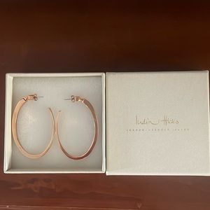 India Hicks Rose Gold Leticia Hoop Earrings